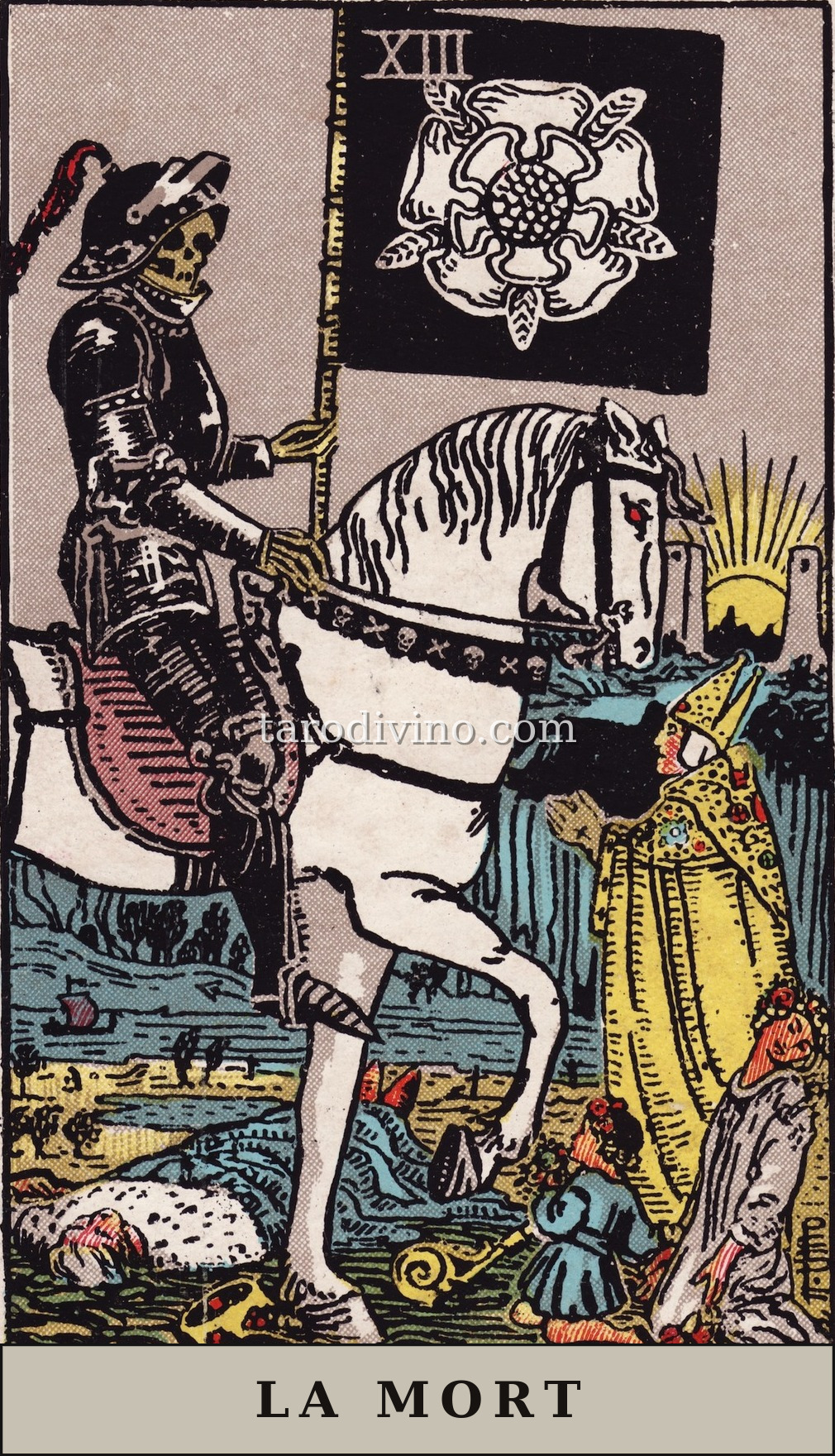 La carte La Mort du tarot Rider-Waite-Smith